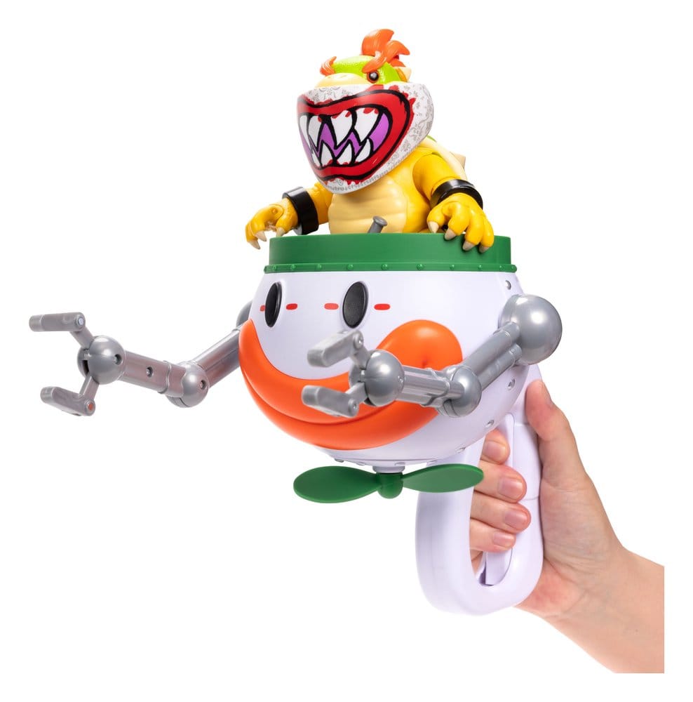 The Super Mario Galaxy Movie Action Figure Bowser Jr. with Clown Car 13 cm