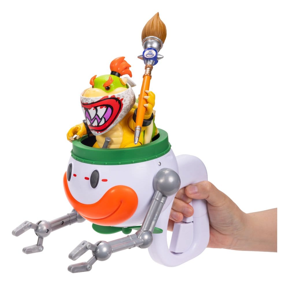 The Super Mario Galaxy Movie Action Figure Bowser Jr. with Clown Car 13 cm