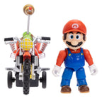 The Super Mario Galaxy Movie Action Figure with Pull Back Motorcycle Mario 6 cm