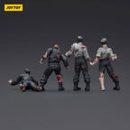 Zombie Dark Source Action Figures 4-Pack Security Guards 8 cm