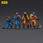 Zombie Dark Source Action Figures 4-Pack Biochemical Lab Team 8 cm