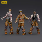 Zombie Dark Source Action Figures 3-Pack Firefighters 8 cm