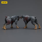 Zombie Dark Source Action Figures 2-Pack Police Dogs 8 cm