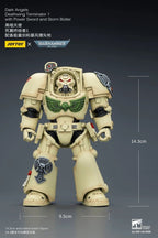 Warhammer 40,000 Action Figure Dark Angels Deathwing Terminator 1 with Power Sword and Storm Bolter 14 cm