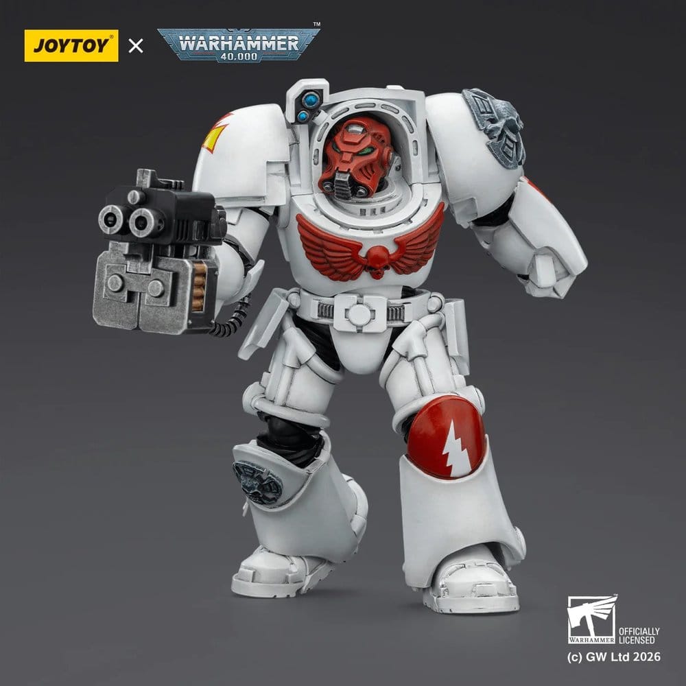 Warhammer 40,000 Action Figure White Scars Terminator 2 with Power Fist and Storm Bolter 14 cm