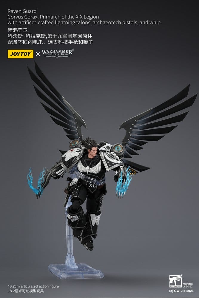 Warhammer 40,000 Action Figure Raven Guard Corvus Corax, Primarch of the XIX Legion 18 cm