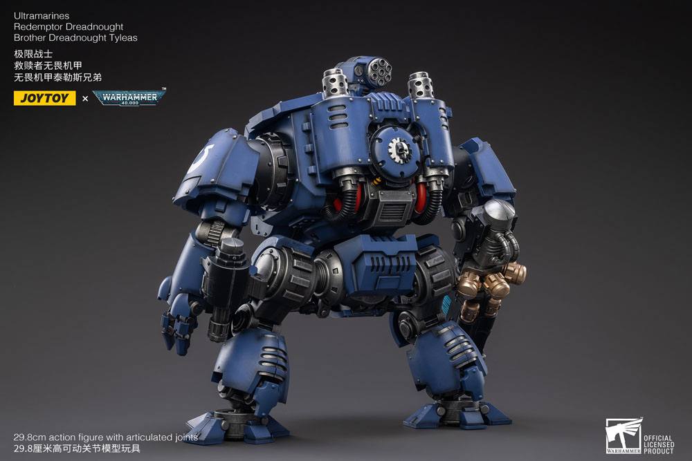 Warhammer 40,000 Action Figure 1/18 Ultramarines Redemptor Dreadnought Brother Dreadnought Tyleas 30 cm Reproduction