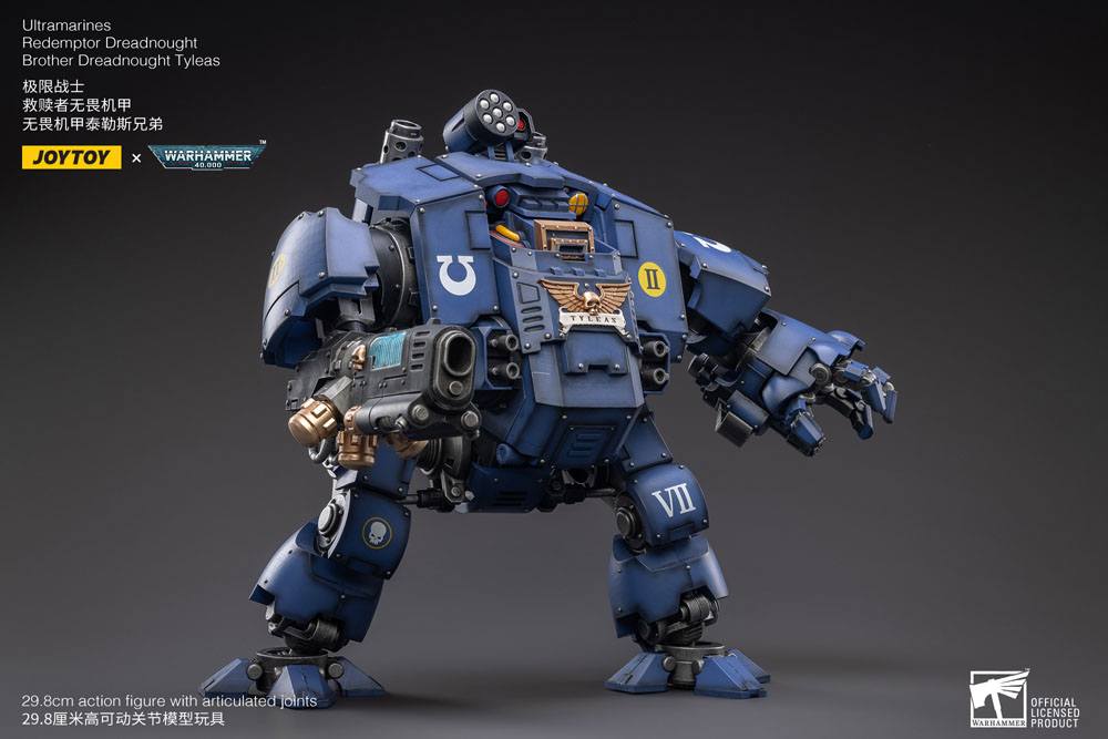 Warhammer 40,000 Action Figure 1/18 Ultramarines Redemptor Dreadnought Brother Dreadnought Tyleas 30 cm Reproduction
