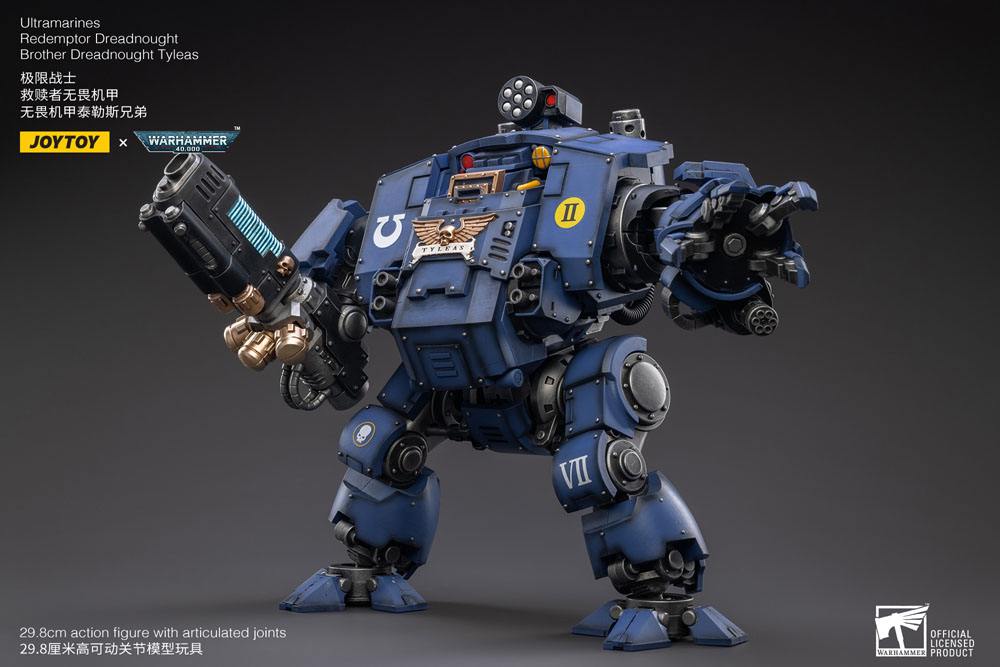Warhammer 40,000 Action Figure 1/18 Ultramarines Redemptor Dreadnought Brother Dreadnought Tyleas 30 cm Reproduction