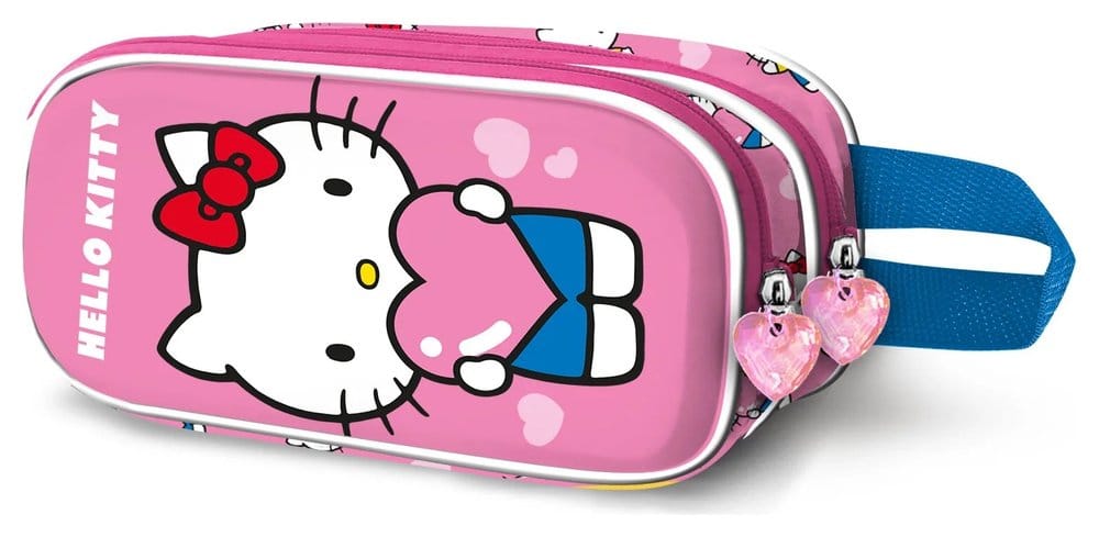 Sanrio 3D Double Pencil Case Hello Kitty Heart
