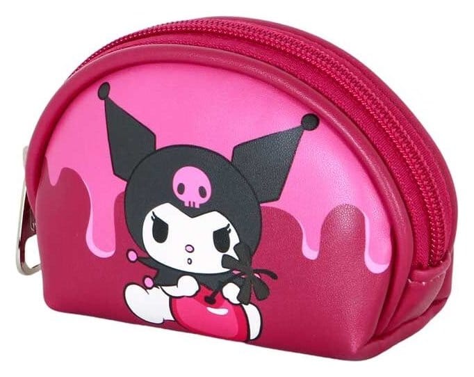 Sanrio Casual Oval Coin Purse Kuromi Cherry