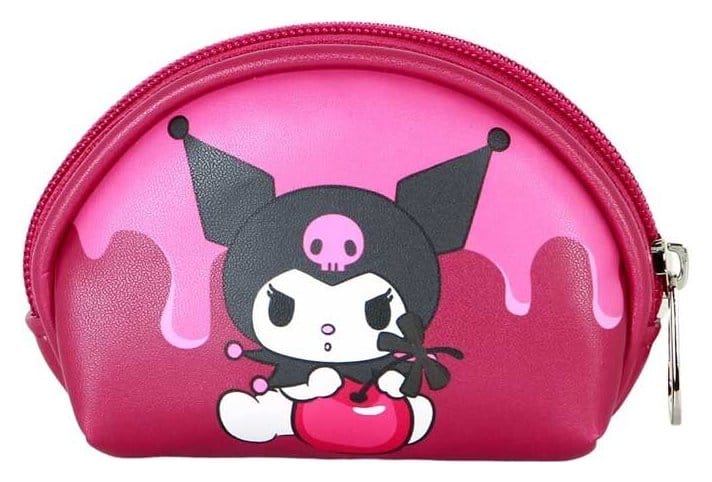 Sanrio Casual Oval Coin Purse Kuromi Cherry
