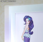 My Little Pony Chara Fine Graph Art Print Bishoujo Rarity 43 cm