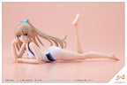 Sousaishojoteien Plastic Model 1/10 Rui Saotome Touou High School Competitive Swimsuit Dreaming Style White Dolphin 16 cm