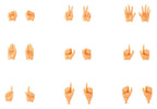 Megami Device M.S.G. Plastic Model Kit 1/1 09 Hand Set Skin Color E