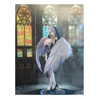 Original Character Background Board Angel Sister Holy Wing 48 cm