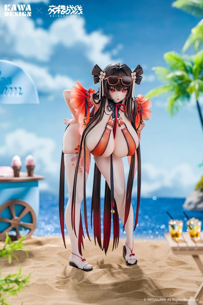 Daiblos Core PVC Figure 1/6 Maree Rouge Rakubai no Utage 25 cm