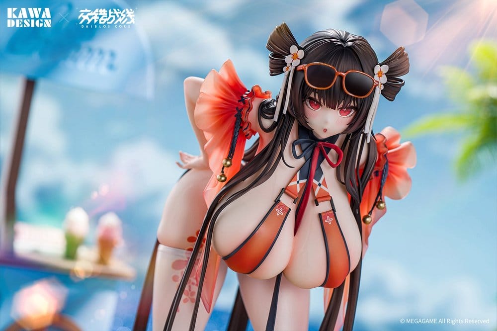 Daiblos Core PVC Figure 1/6 Maree Rouge Rakubai no Utage Wet Ver. 25 cm