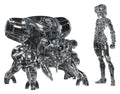 Ghost in the Shell PLAMAX minimum factory Plastic Model Kit Motoko Kusanagi with Fuchikoma: Thermoptic Camouflage Ver. 8 cm