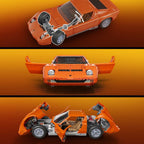 Hot Wheels Premium Mattel Brick Shop Building Set 1/12 Lamborghini Miura P400 SV