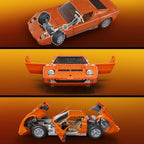 Hot Wheels Premium Mattel Brick Shop Building Set 1/12 Lamborghini Miura P400 SV