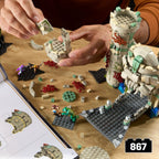 Masters of the Universe Mattel Brick Shop Construction Set Castle Grayskull