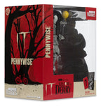 It Welcome to Derry Movie Maniacs Figure Pennywise (Black &amp; White) 16 cm