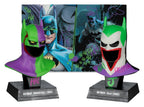 Batman DC Direct Mini Replica 1/3  2-pack Batman Cowls Hush & Knightfall (Jokerized) (Gold Label) 18 cm
