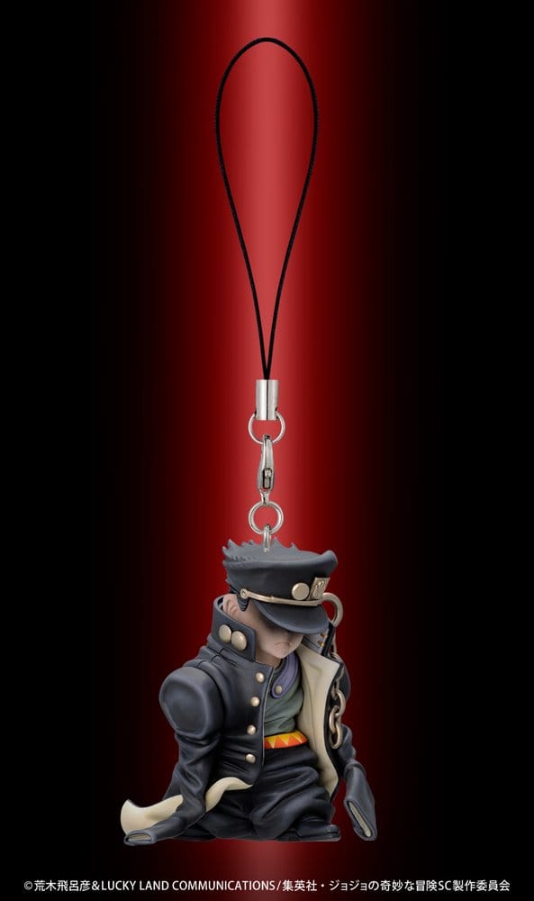 JoJo's Bizarre Adventure: Stardust Crusaders Mini figures Set Chozo Mascot Strap Collection Blind Box (6)