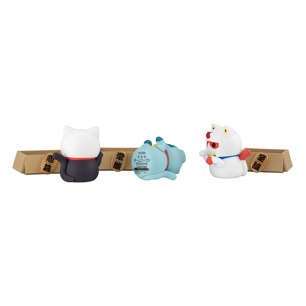 Mobile Suit Gundam Mega Cat Project Trading Figure 6-Pack Cats Luckycat 6 cm Blind Box (with gift)