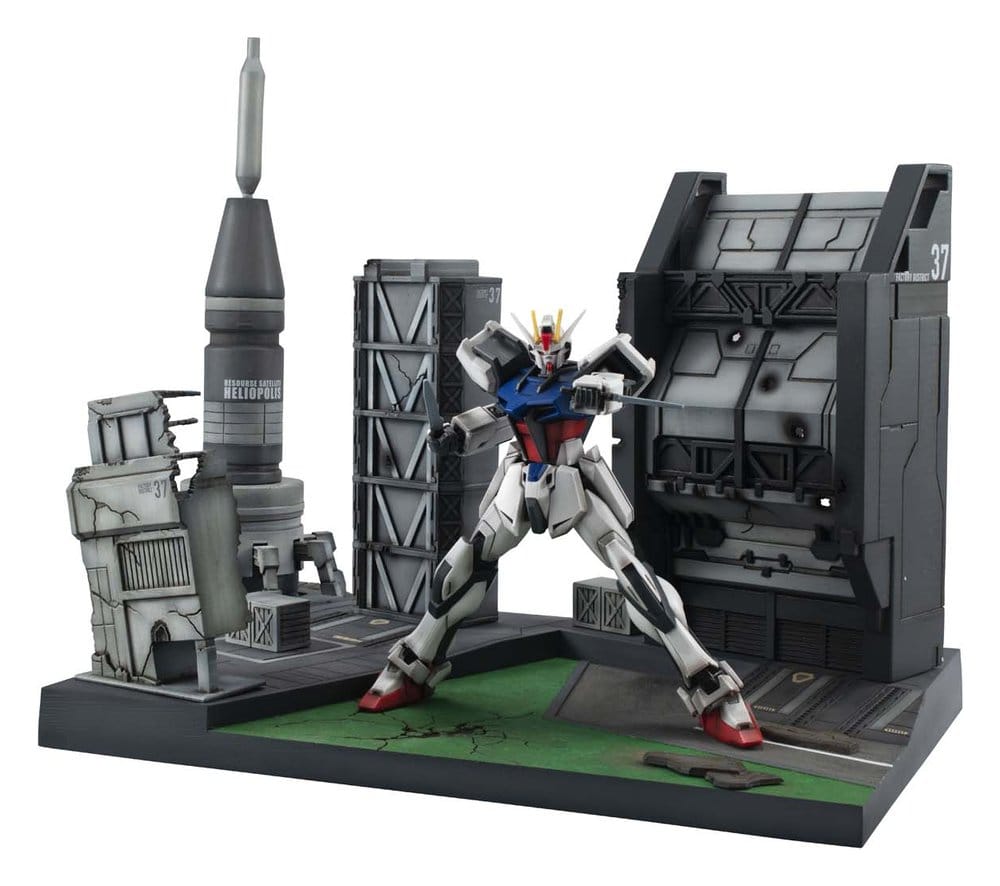 Mobile Suit Gundam SEED Realistic Model Series Diorama G Structure GS06M Heliopolis Battle Stage Material Color Edition 18 cm