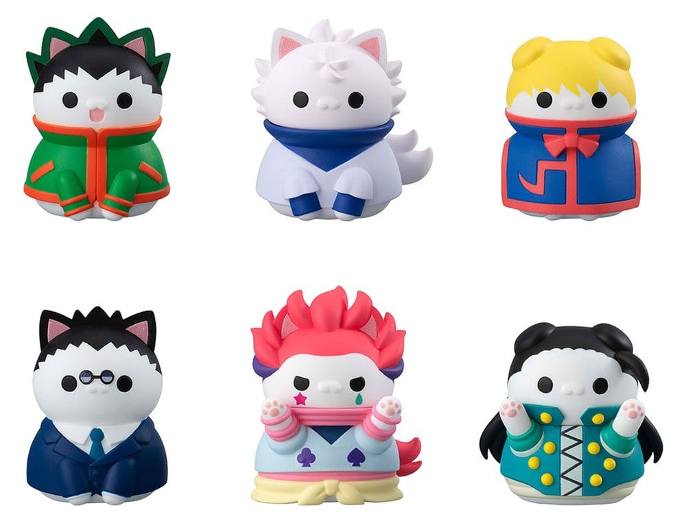Hunter x Hunter Mega Cat Project Mini Figures Nyanter x Nyanter Hunter x Cat 3 cm Blind Box Assortment (8)