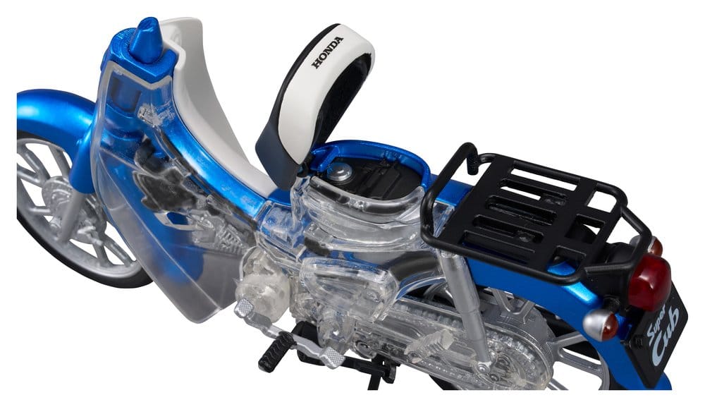 Honda Kaitanics Plastic Model Kit Super Cub 110 Glint Wave Blue Metalic