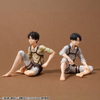 Attack on Titan G.E.M. Series PVC Figures 2-Pack Eren Yeager & Squad Captain Levi Palm Size