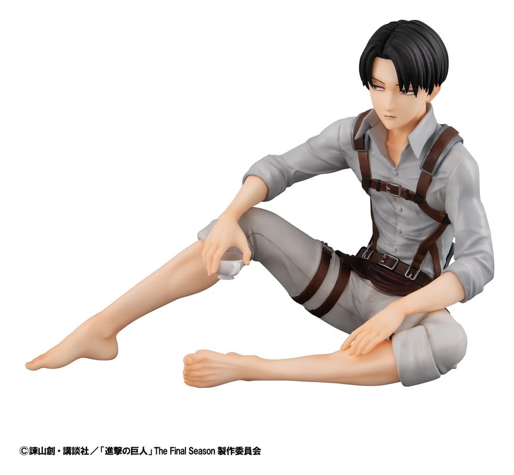 Attack on Titan G.E.M. Series PVC Figures 2-Pack Eren Yeager & Squad Captain Levi Palm Size