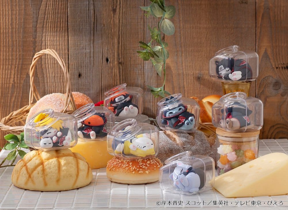 Naruto Shippuden Mega Cat Project Mini Figures Good Night Nyaruto! Gathering Akatsuki Edition Vol. 2 6 cm Blind Box Display (8)