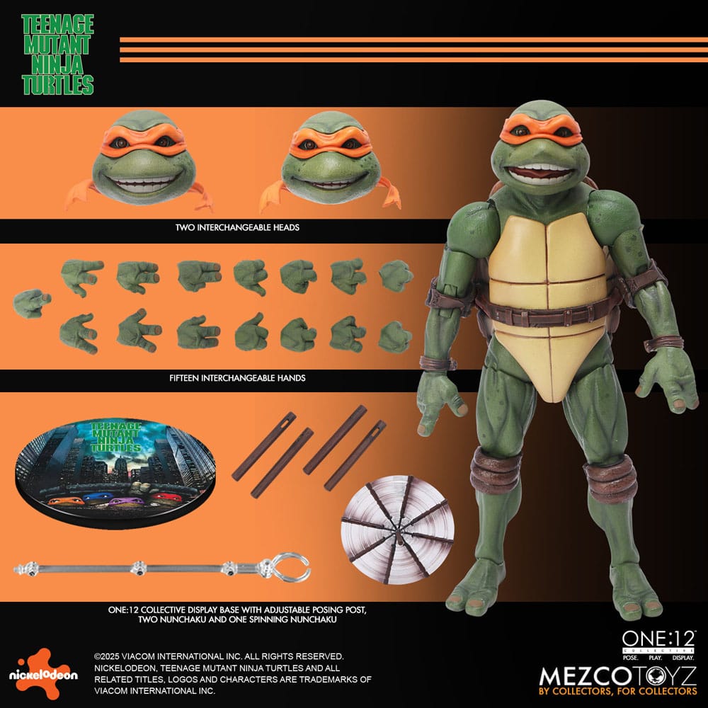 Teenage Mutant Ninja Turtles Figures box set 1/12 Teenage Mutant Ninja Turtles (1990 Movie) 15 cm