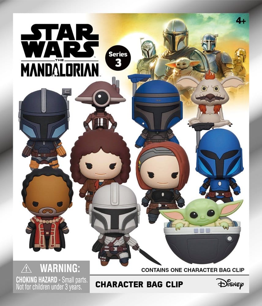 Star Wars The Mandalorian 3D PVC Bag Clips Series 3 Blind Bag Display (24)