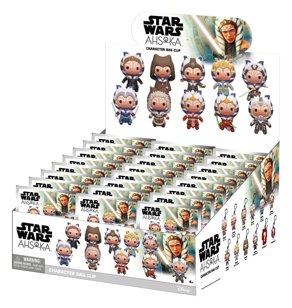 Star Wars Ahsoka 3D PVC Bag Clips Series 1 Blind Bag Display (24)