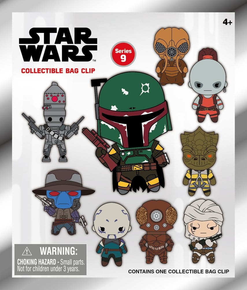 Star Wars Most Wanted Bounty Hunters 3D PVC Bag Clips Series 1 Display (24)