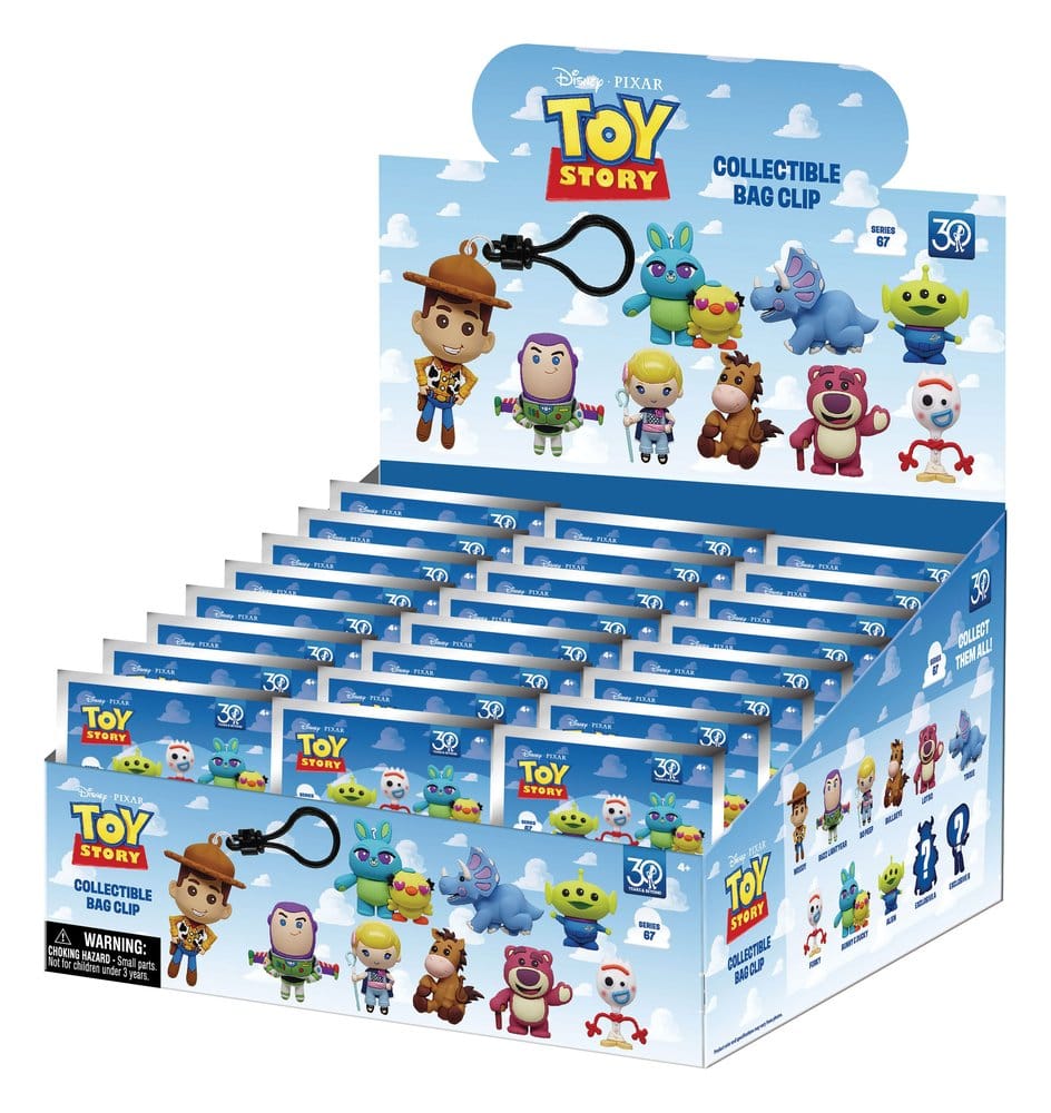 Toy Story 3D PVC Bag Clips 30th Anniversary Series 67 Display (24)