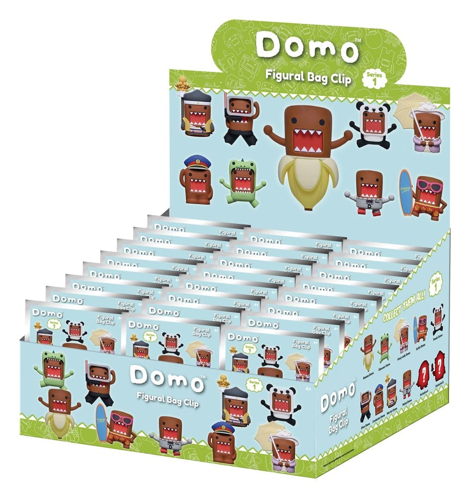 Domo-kun 3D PVC Bag Clips Series 1 Display (24)