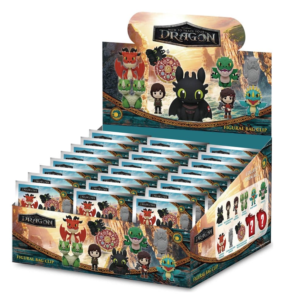 How to Train Your Dragon 3D PVC Bag Clips Series 2 Display (24)