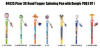 Pixar 3D Head Topper Spinning Pen Display (16)