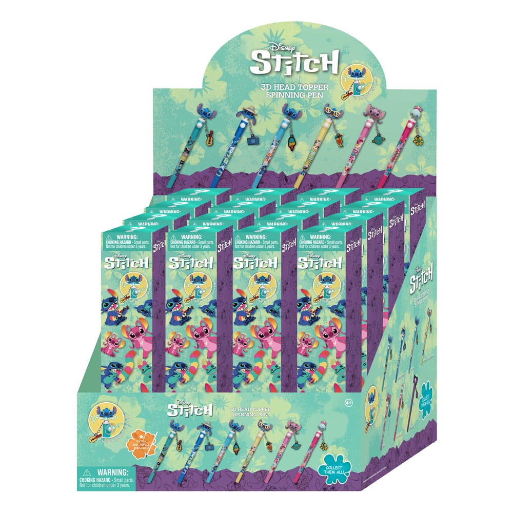 Lilo & Stitch  3D Head Topper Spinning Pen Stitch Display (12)