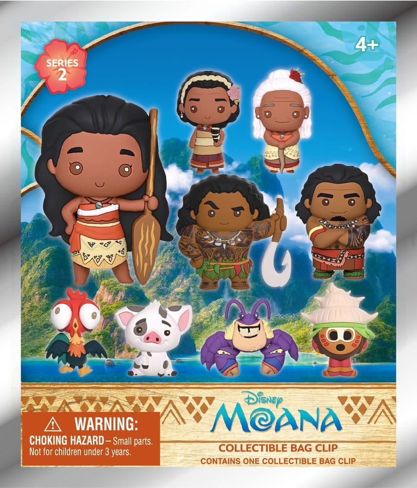 Moana 3D PVC Bag Clips Series 2 Display (24)