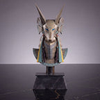 Stargate Desktop Replica Helmet Replica Jackal Guard Helmet Anubis 15 cm