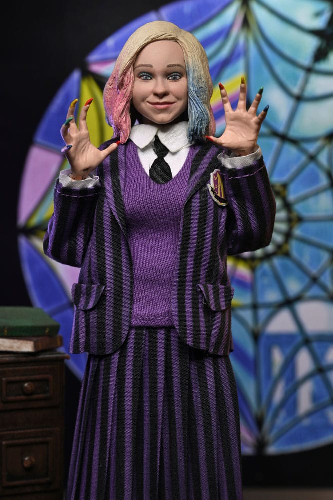 Wednesday Action Figures 2 Pack Wednesday Addams (Nevermore Uniform) and Enid 20 cm