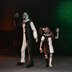 Terrifier 2 2-Pack Action Figures Ultimate Art the Clown & Little Pale Girl 18 cm