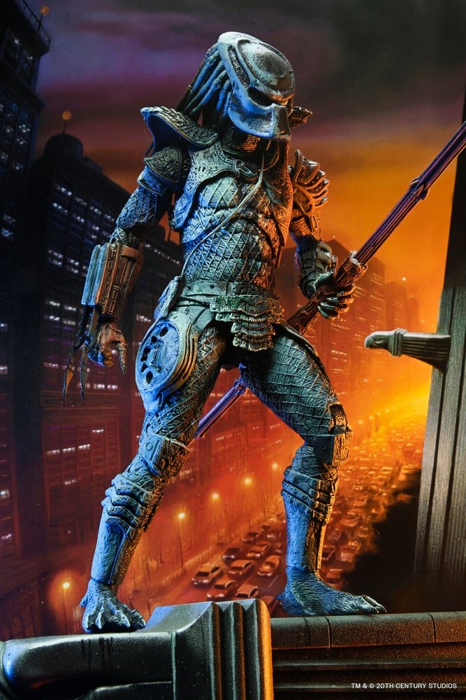 Predator 2 Action Figure City Hunter Poster Series 18 cm